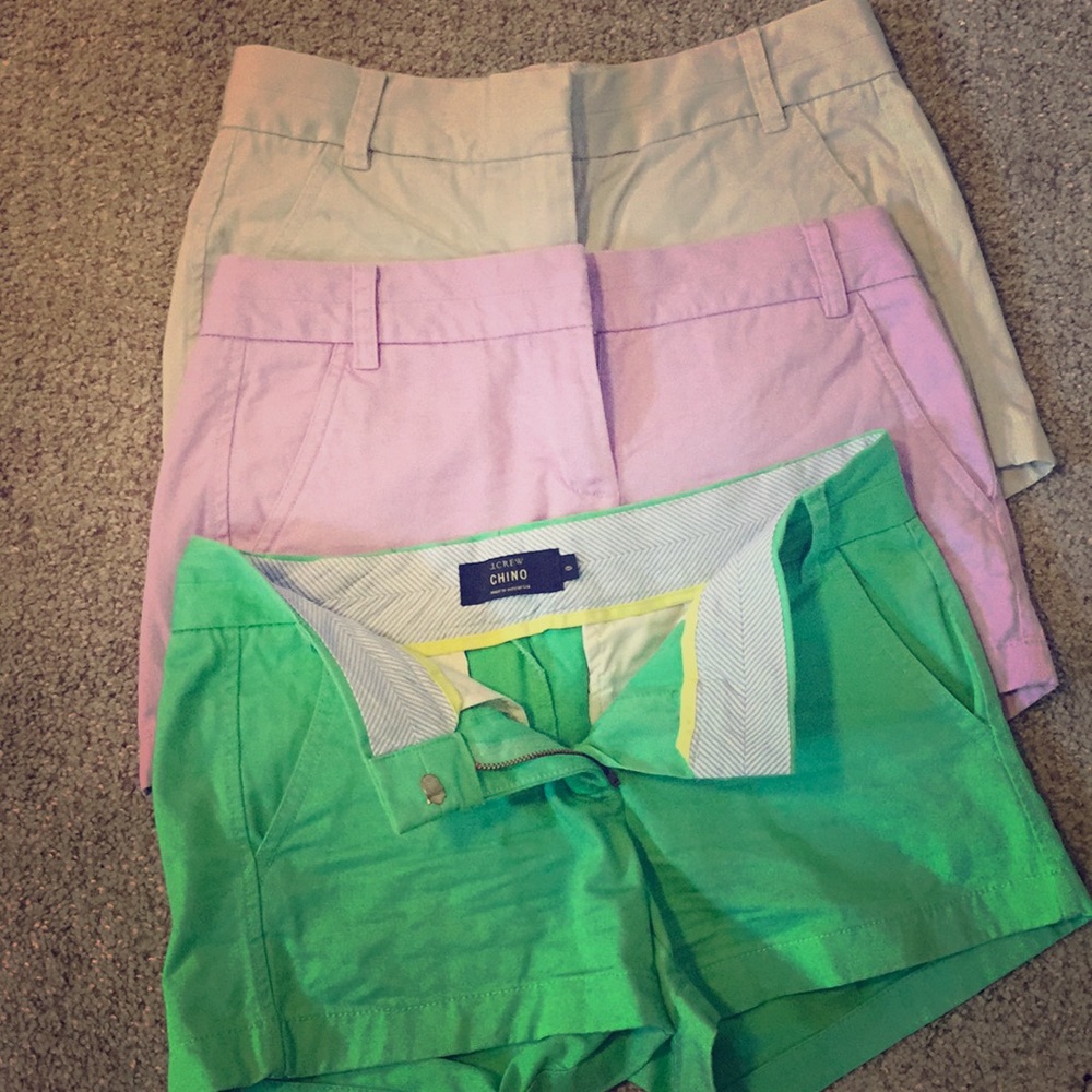 All Three Pairs of Shorts